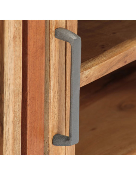Mobile Porta TV 130x30x45 cm in Legno Massello di Acacia