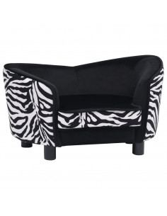 Divano per Cani Nero 68x38x38 cm in Peluche 2