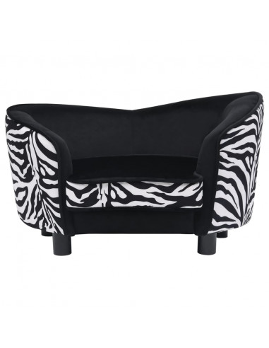 Divano per Cani Nero 68x38x38 cm in Peluche