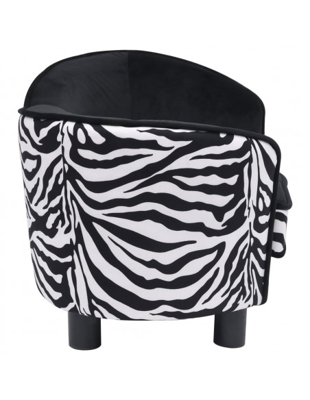 Divano per Cani Nero 68x38x38 cm in Peluche