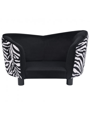 Divano per Cani Nero 68x38x38 cm in Peluche