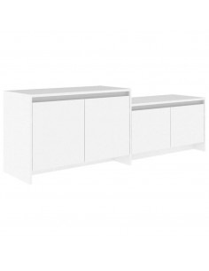 Mobile TV Bianco 146,5x35x50 cm in Truciolato 2