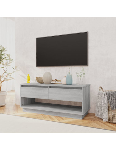 Mobile TV Grigio Sonoma 102x41x44 cm in Truciolato