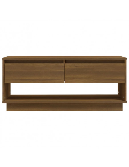 Mobile TV Rovere Marrone 102x41x44 cm in Truciolato
