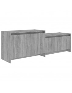 Mobile TV Grigio Sonoma 146,5x35x50 cm in Truciolato 2