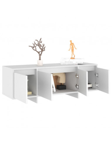 Mobile TV Bianco 120x30x40,5 cm in Truciolato