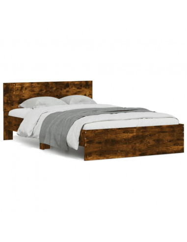 Giroletto con Testiera Rovere Fumo 120x190 cm