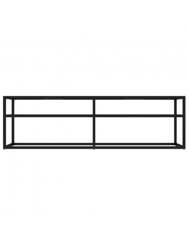 Mobile Porta TV Trasparente 140x40x40,5 cm in Vetro Temperato