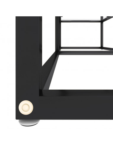 Mobile Porta TV Trasparente 140x40x40,5 cm in Vetro Temperato