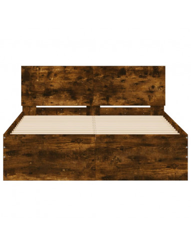 Giroletto con Testiera Rovere Fumo 120x190 cm