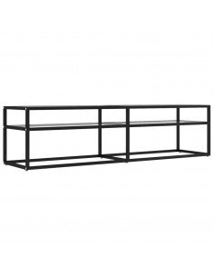 Mobile Porta TV Trasparente 160x40x40,5 cm in Vetro Temperato 2