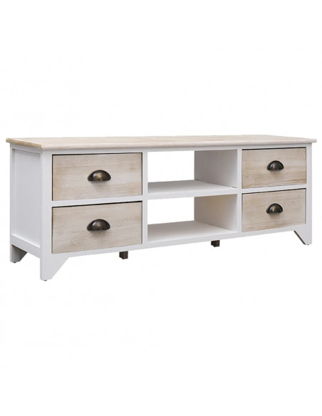 Mobile Porta TV 108x30x40 cm in Legno di Paulownia