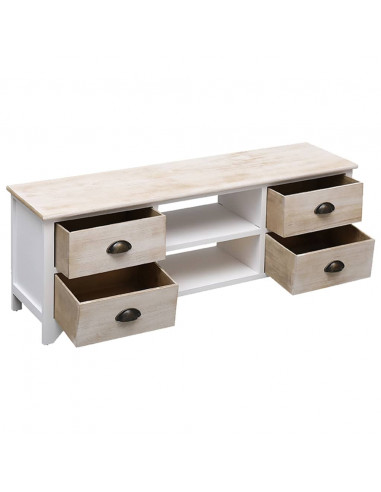 Mobile Porta TV 108x30x40 cm in Legno di Paulownia