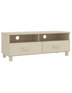 Mobile TV HAMAR Miele 106x40x40 cm in Legno Massello di Pino 2