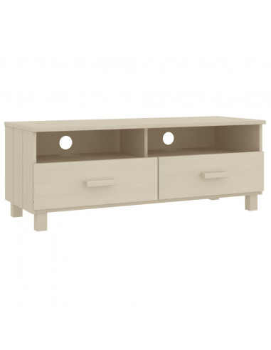 Mobile TV HAMAR Miele 106x40x40 cm in Legno Massello di Pino