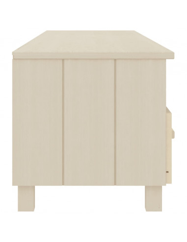 Mobile TV HAMAR Miele 158x40x40 cm in Legno Massello di Pino