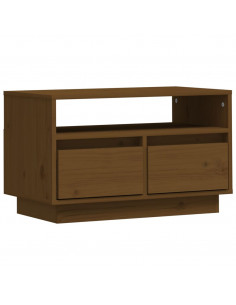 Mobile Porta TV Miele 60x35x37 cm in Legno Massello di Pino 2