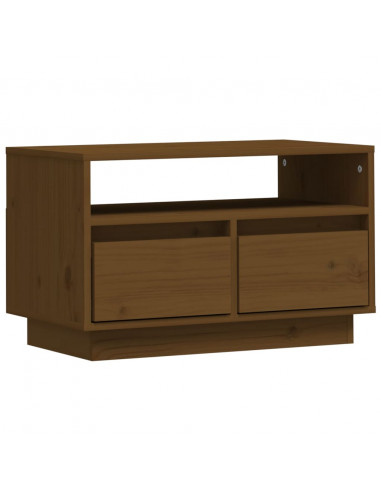 Mobile Porta TV Miele 60x35x37 cm in Legno Massello di Pino