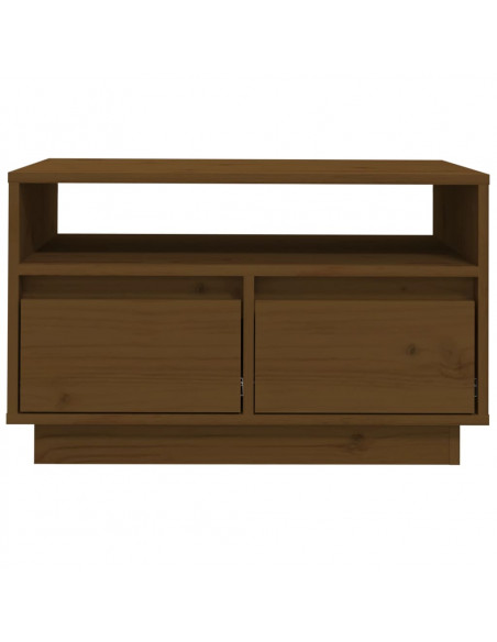 Mobile Porta TV Miele 60x35x37 cm in Legno Massello di Pino