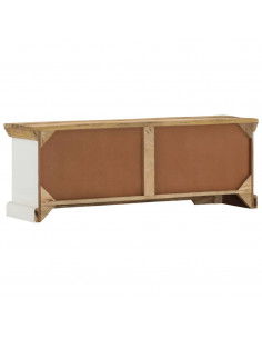 Mobile Porta TV 110x30x40 cm in Legno Massello di Mango 2