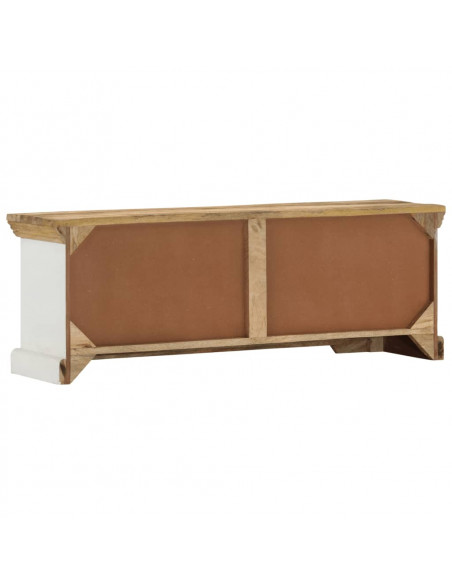 Mobile Porta TV 110x30x40 cm in Legno Massello di Mango