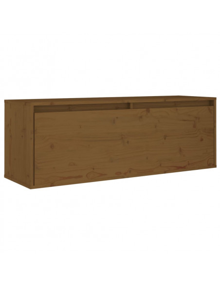 Mobili Porta TV 2 pz Miele in Legno Massello di Pino