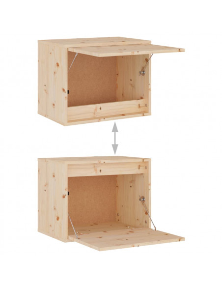 Mobili Porta TV 3 pz in Legno Massello di Pino