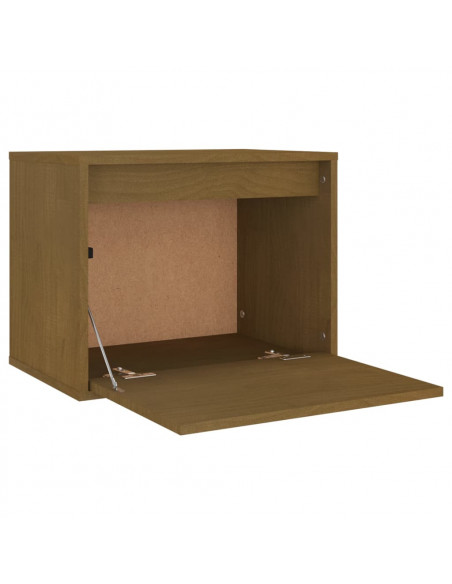 Mobili Porta TV 3 pz Miele in Legno Massello di Pino