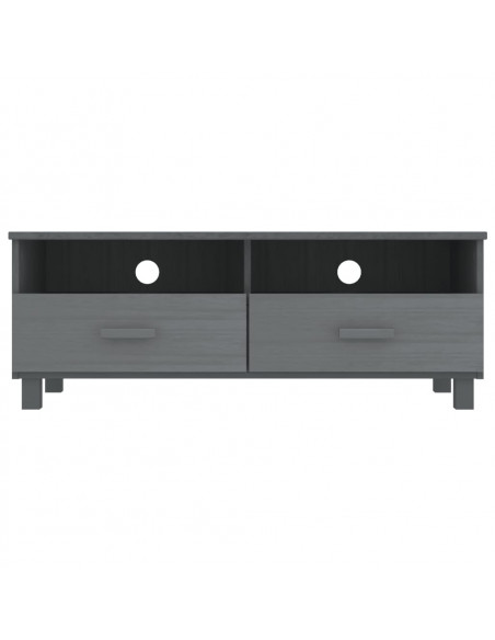 Mobile TV HAMAR Grigio Scuro 106x40x40 cm in Legno di Pino