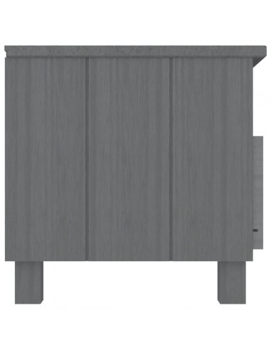 Mobile TV HAMAR Grigio Scuro 106x40x40 cm in Legno di Pino