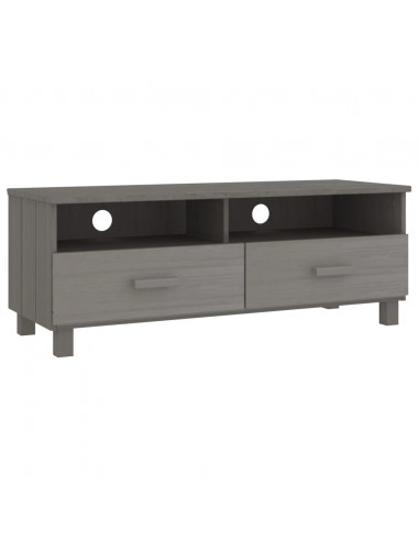 Mobile Porta TV Grigio Chiaro 106x40x40 cm in Massello di Pino