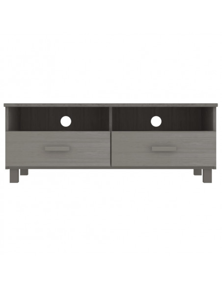 Mobile Porta TV Grigio Chiaro 106x40x40 cm in Massello di Pino