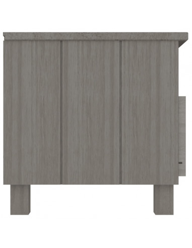 Mobile Porta TV Grigio Chiaro 106x40x40 cm in Massello di Pino