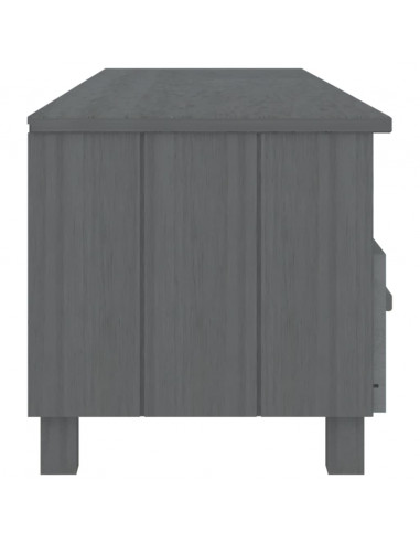 Mobile TV HAMAR Grigio Scuro 158x40x40 cm in Legno di Pino
