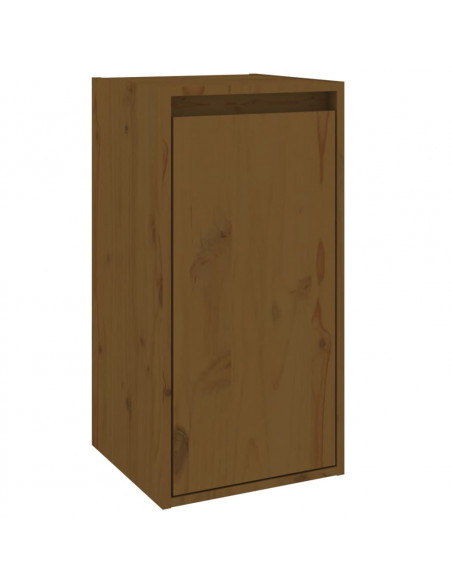Mobili Porta TV 2 pz Miele in Legno Massello di Pino