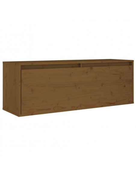 Mobili Porta TV 5 pz Miele in Legno Massello di Pino