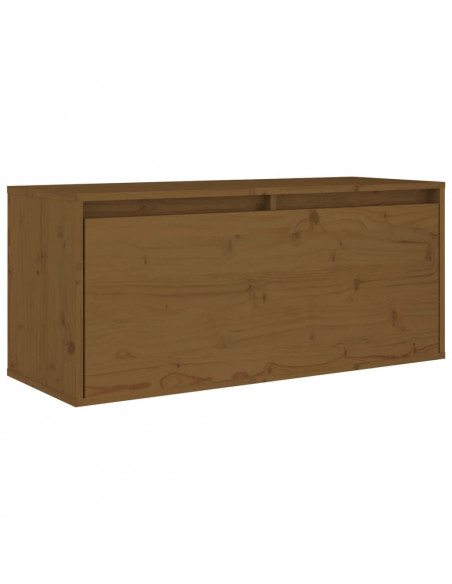 Mobili Porta TV 2 pz Marrone Miele in Legno Massello di Pino