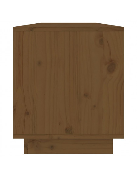 Mobile TV Miele 110,5x34x40 cm in Legno Massello di Pino