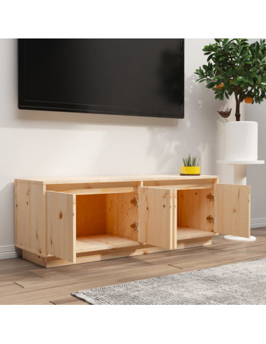Mobile Porta TV 110x34x40 cm in Legno Massello di Pino
