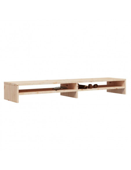 Supporto per Monitor 100x24x13 cm in Legno Massello di Pino