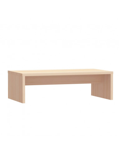 Supporto per Monitor 50x27x15 cm in Legno Massello di Pino