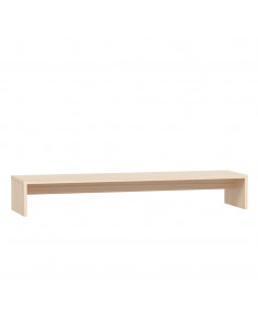Supporto per Monitor 100x27x15 cm in Legno Massello di Pino 2