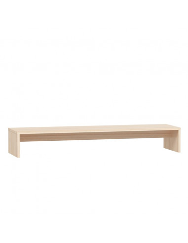 Supporto per Monitor 100x27x15 cm in Legno Massello di Pino
