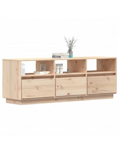 Mobile TV 140x37x50 cm in Legno Massello di Pino