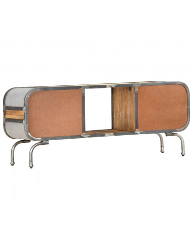 Mobile Porta TV 110x30x42 cm in Legno Massello di Mango