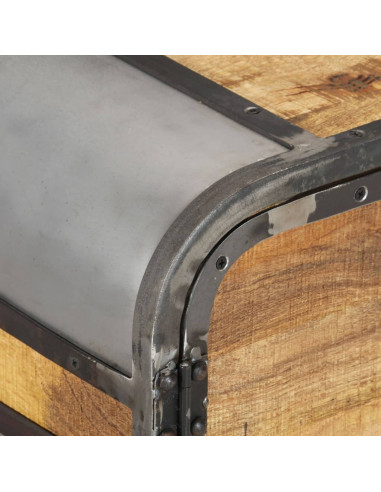 Mobile Porta TV 110x30x42 cm in Legno Massello di Mango