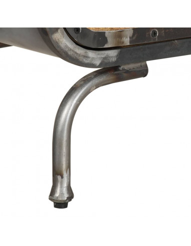 Mobile Porta TV 110x30x42 cm in Legno Massello di Mango