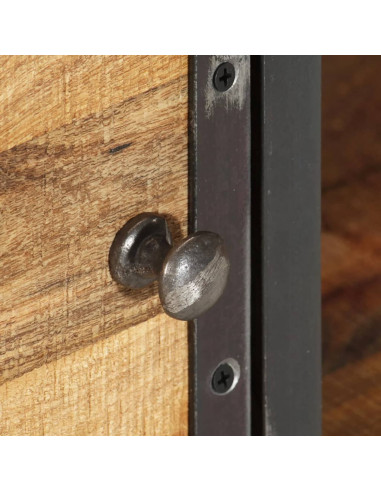 Mobile Porta TV 110x30x42 cm in Legno Massello di Mango