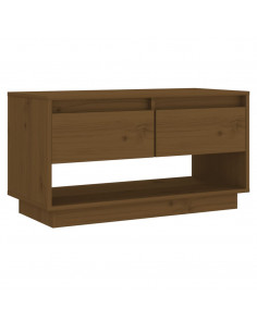 Mobile TV Miele 74x34x40 cm in Legno Massello di Pino 2