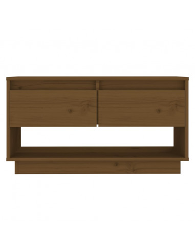 Mobile TV Miele 74x34x40 cm in Legno Massello di Pino